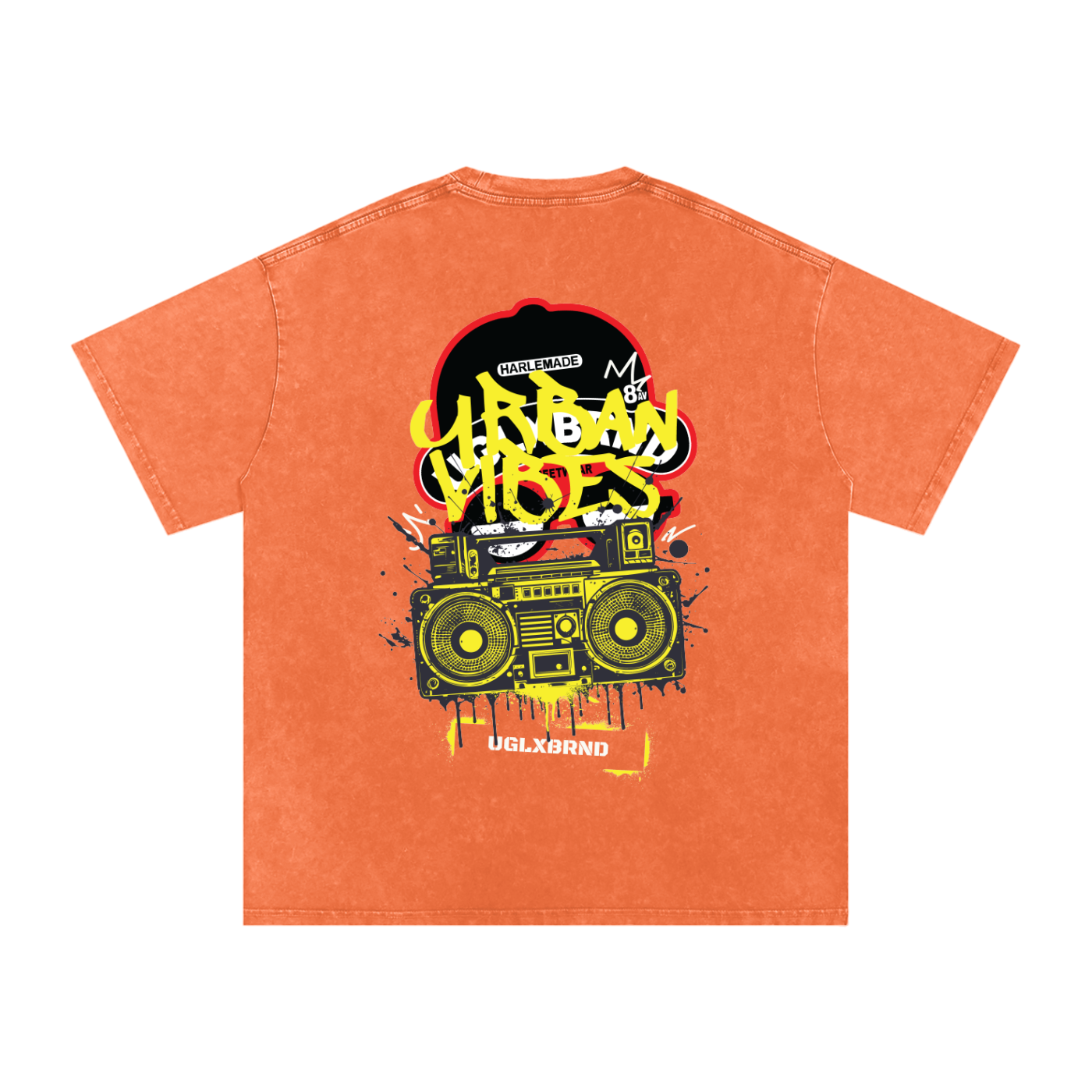 URBAN VIBE Snow Washed Oversized Cotton T-Shirt