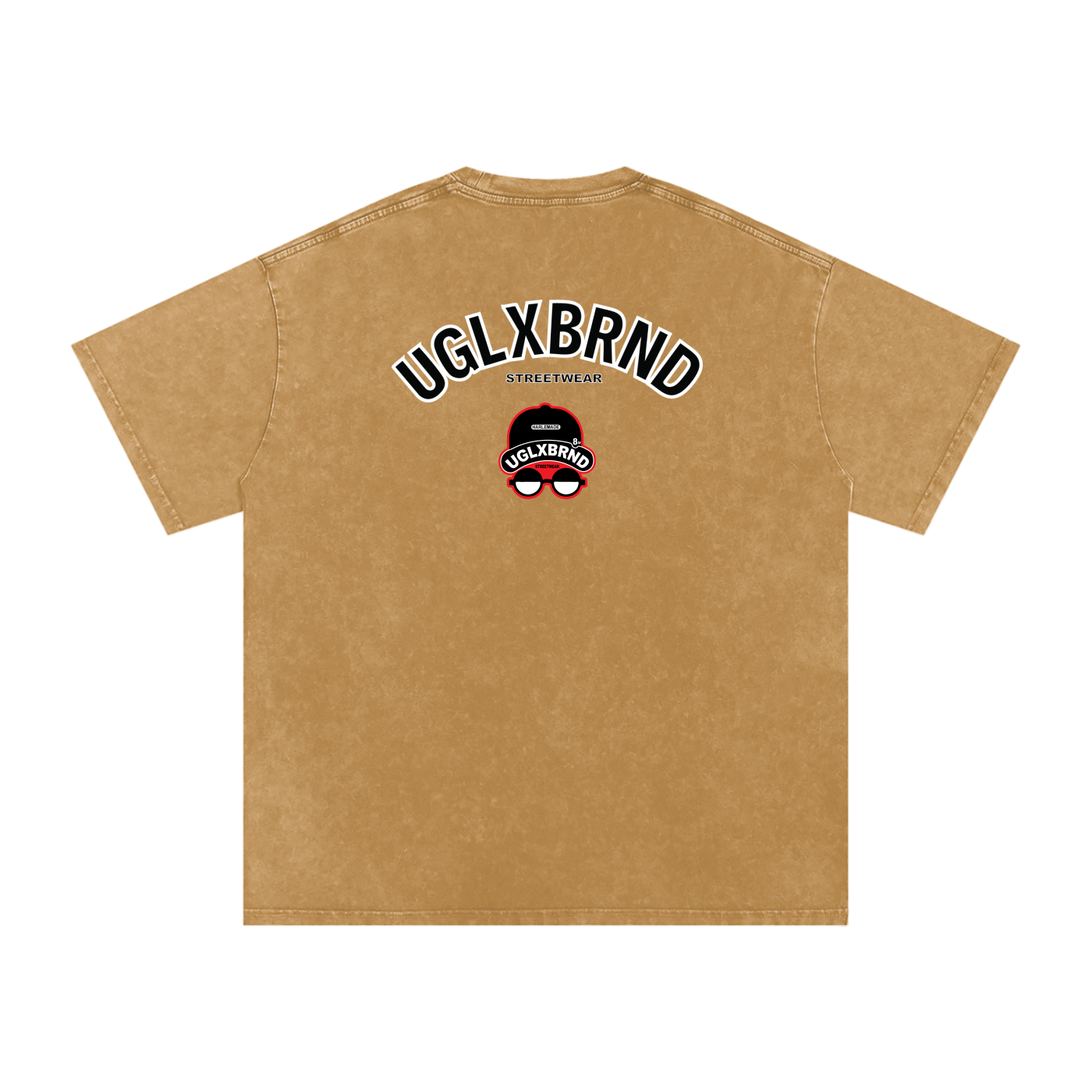 PUGLY HOMEBOY Acid Wash Oversize T-Shirt - 250 GSM