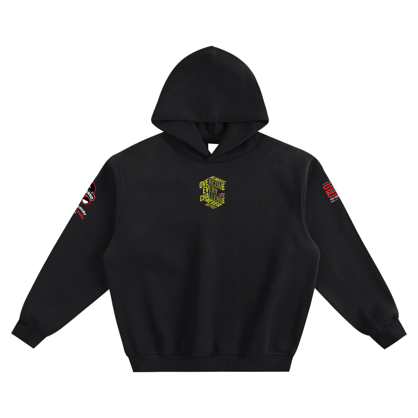 OVERCOME Fleeced Boxy Hoodie