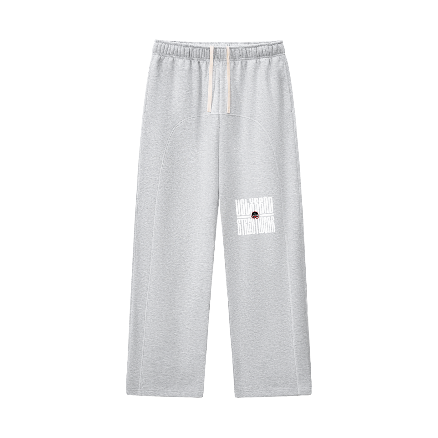 BLACK LUXUXRY Contrast-Stitched Fleece Sweatpants