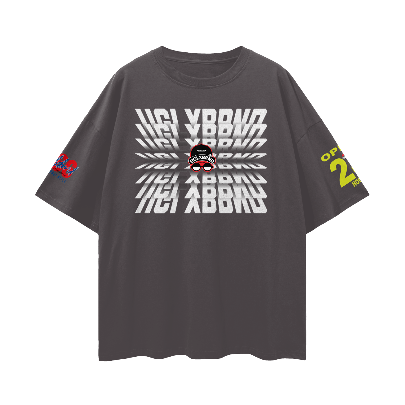 FLIP UGLXBRND Streetwear Loose Drop Shoulder T-Shirt