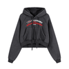 LADY UGLY LUXURY BRAND Snow Washed Cropped Hoodie