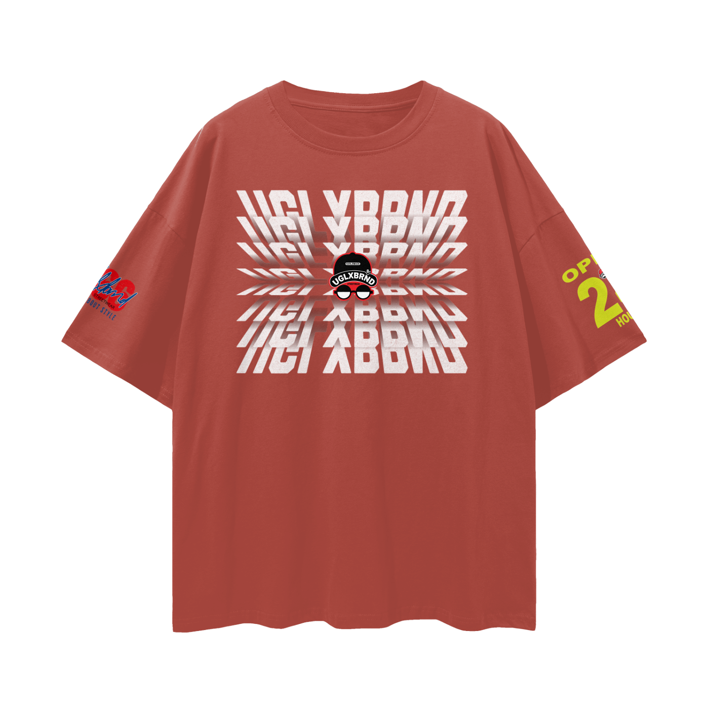 FLIP UGLXBRND Streetwear Loose Drop Shoulder T-Shirt