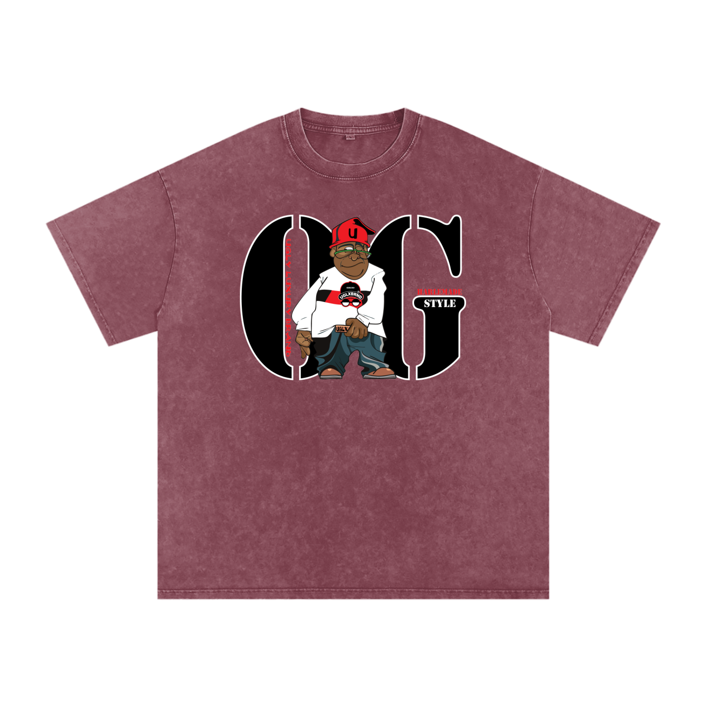OG STYLE Acid Wash Oversize T-Shirt - 250 GSM