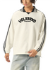 UGLXBRND Contrast Striped Lapel Collar Sweatshirt