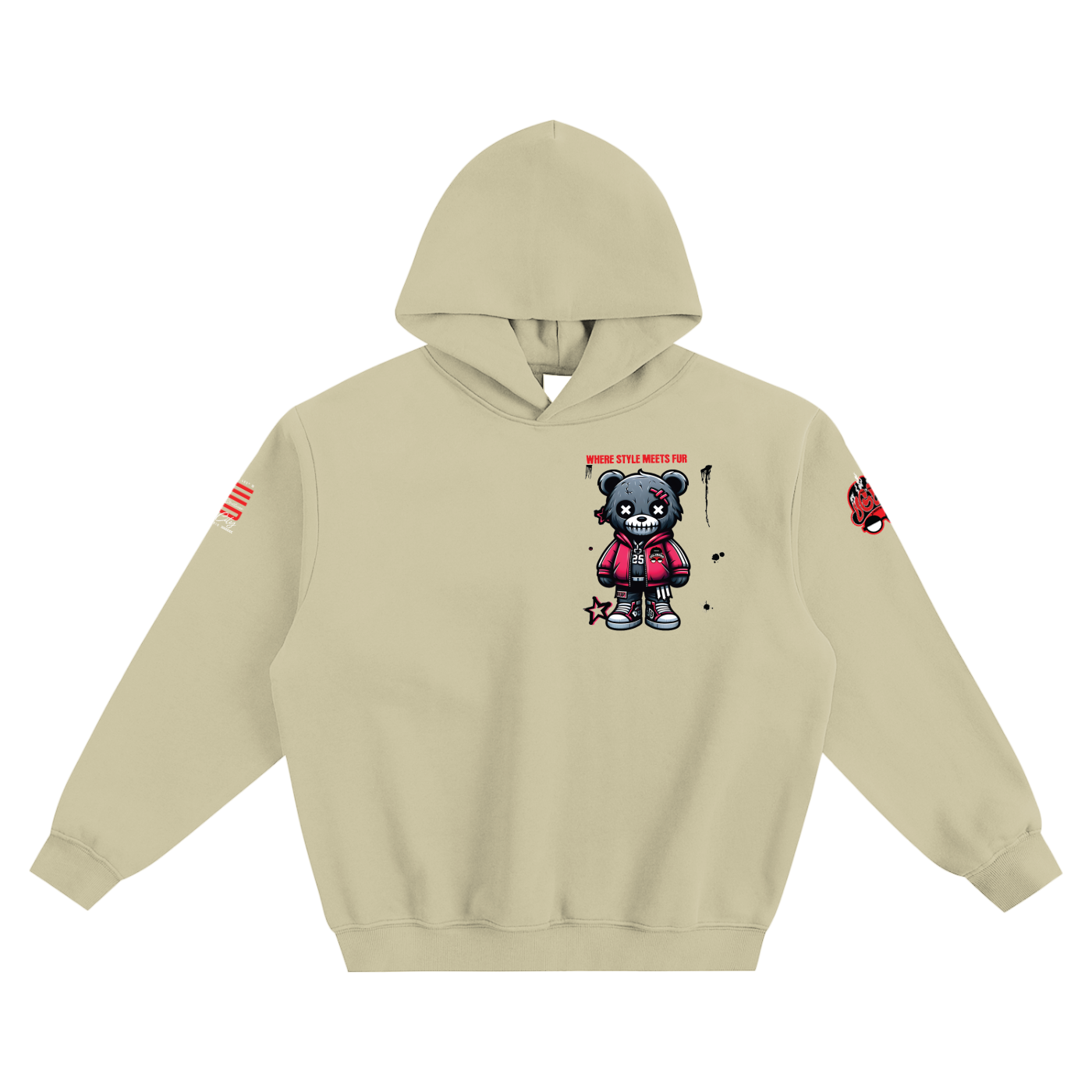 FUR TEDDY ULB Fleeced Boxy Hoodie