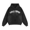 UGLXBRND Sunfade Two-way Zipper Boxy Fleece Hoodie