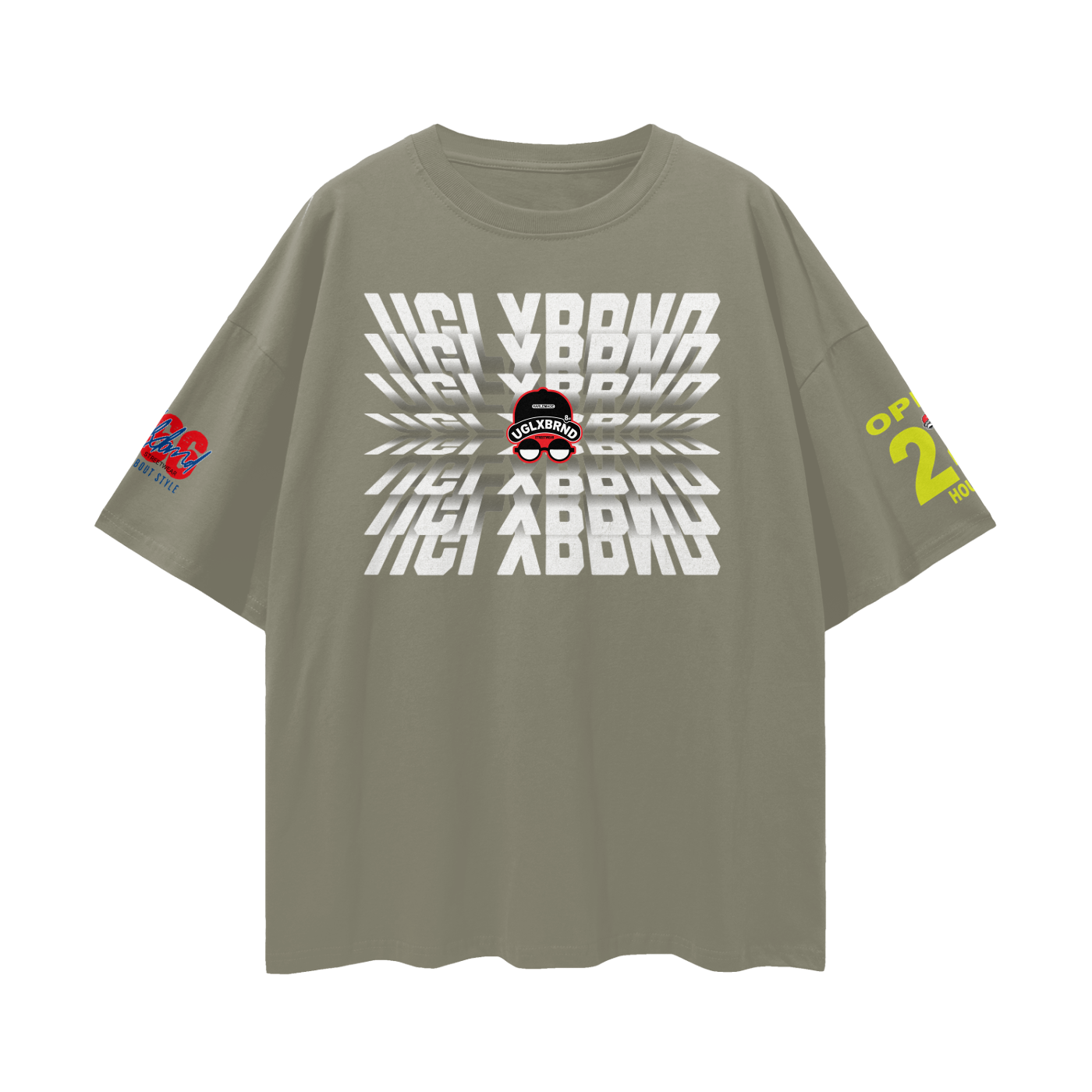 FLIP UGLXBRND Streetwear Loose Drop Shoulder T-Shirt