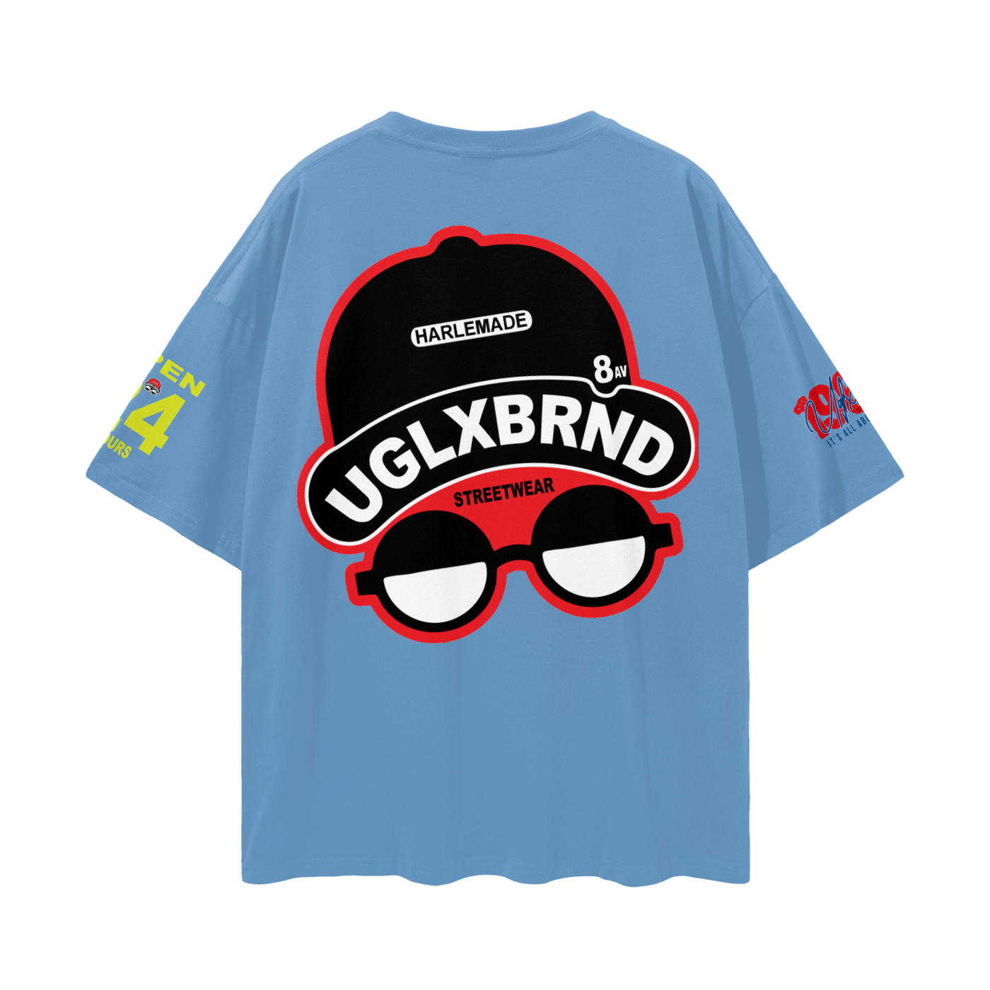 FLIP UGLXBRND Streetwear Loose Drop Shoulder T-Shirt