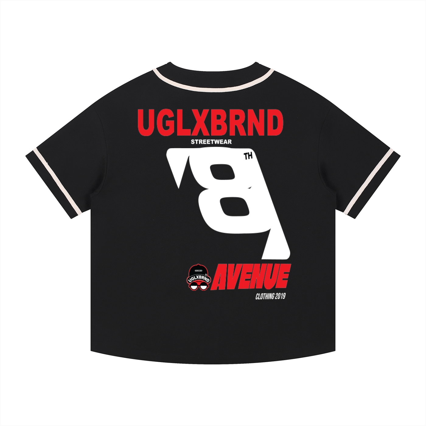 8AV Contrast Piped Button-Up Jersey