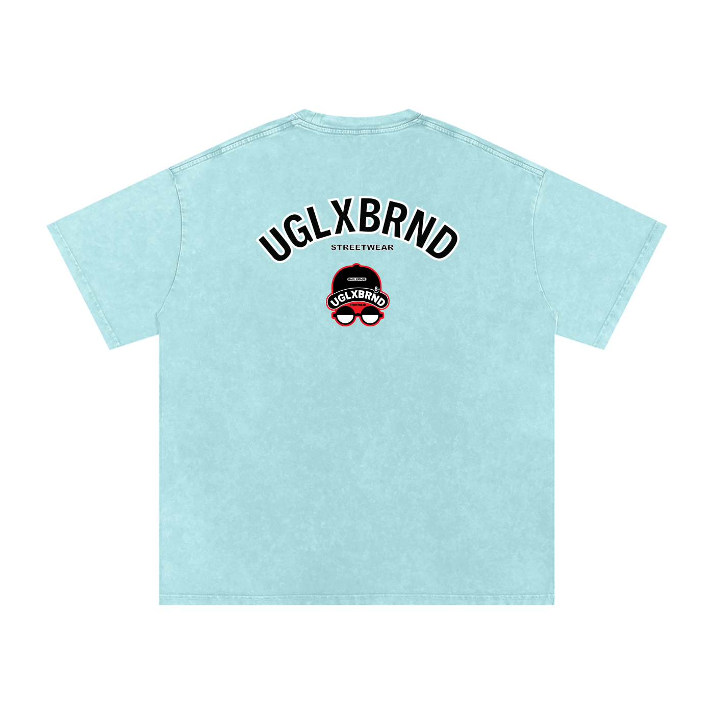 PUGLY HOMEBOY Acid Wash Oversize T-Shirt - 250 GSM