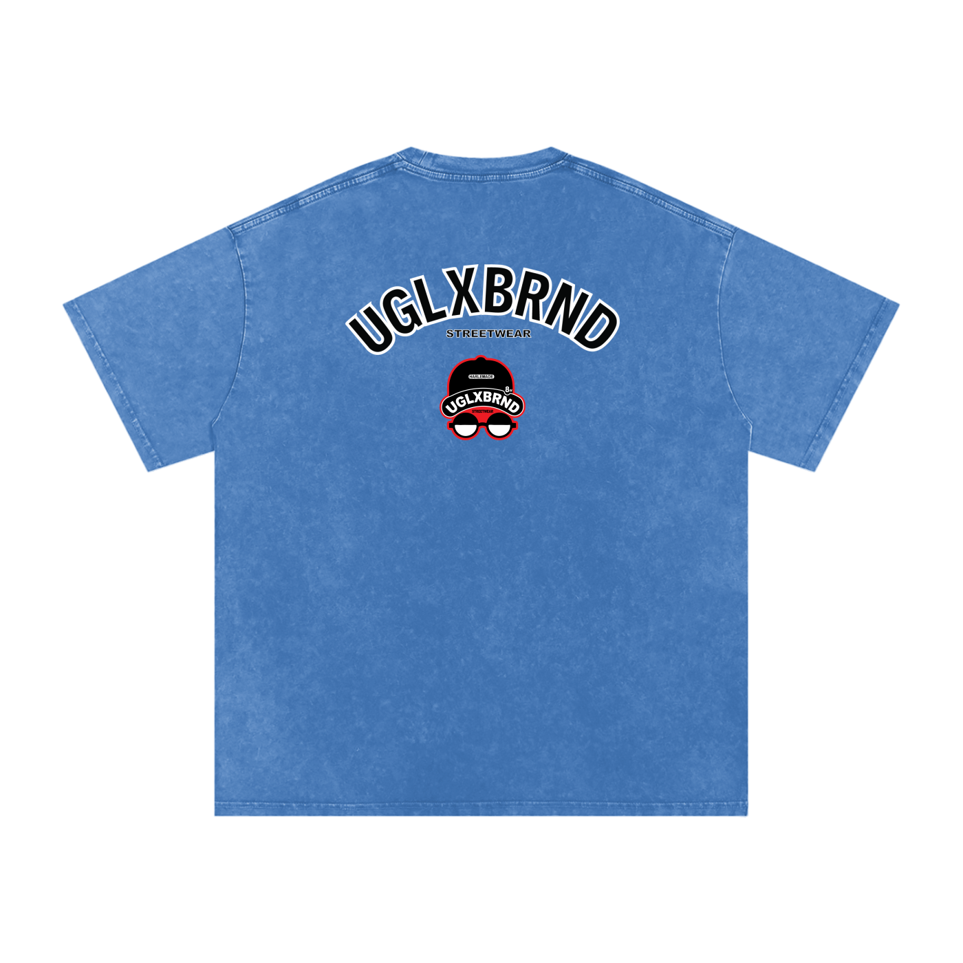 PUGLY HOMEBOY Acid Wash Oversize T-Shirt - 250 GSM
