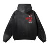 HARLEM KNIGHT Vintage Wash Frayed Fleece Hoodie - 360 GSM