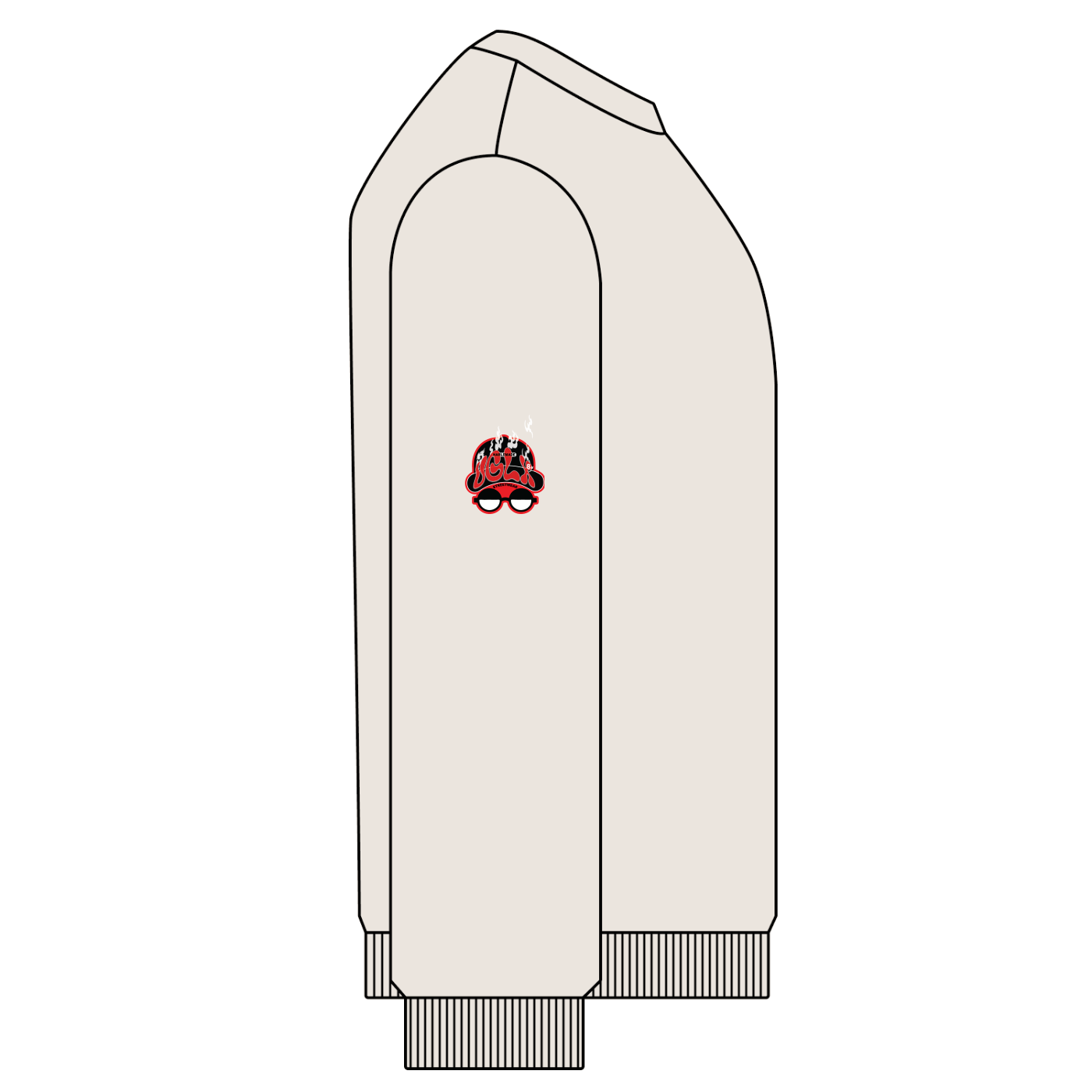 HAELEM WORLD UGLX Snow Washed Oversized Sweatshirt