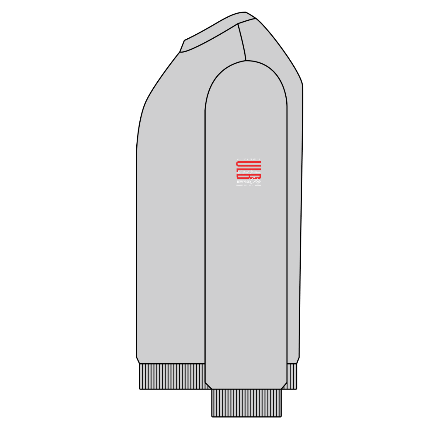 HAELEM WORLD UGLX Snow Washed Oversized Sweatshirt