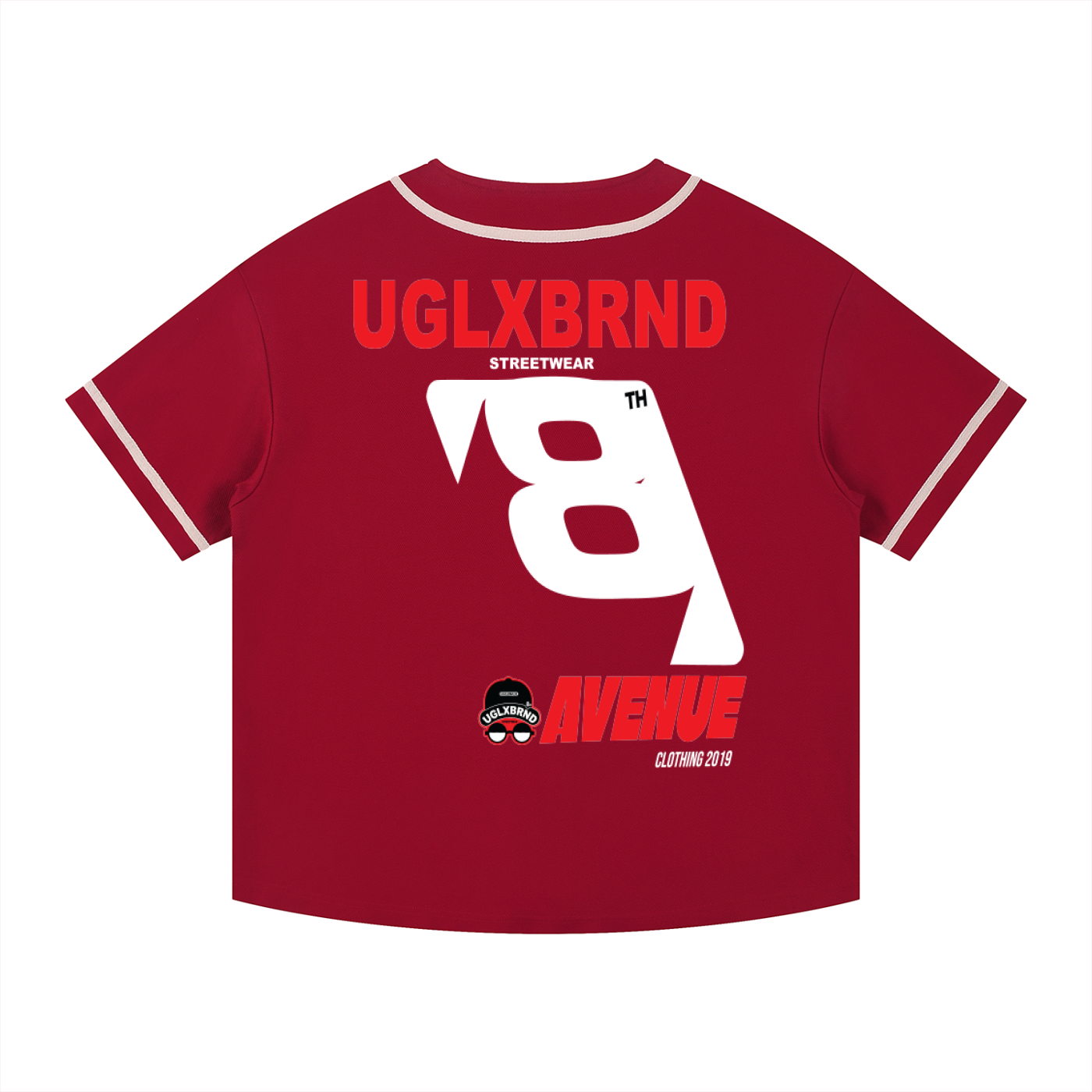 8AV Contrast Piped Button-Up Jersey