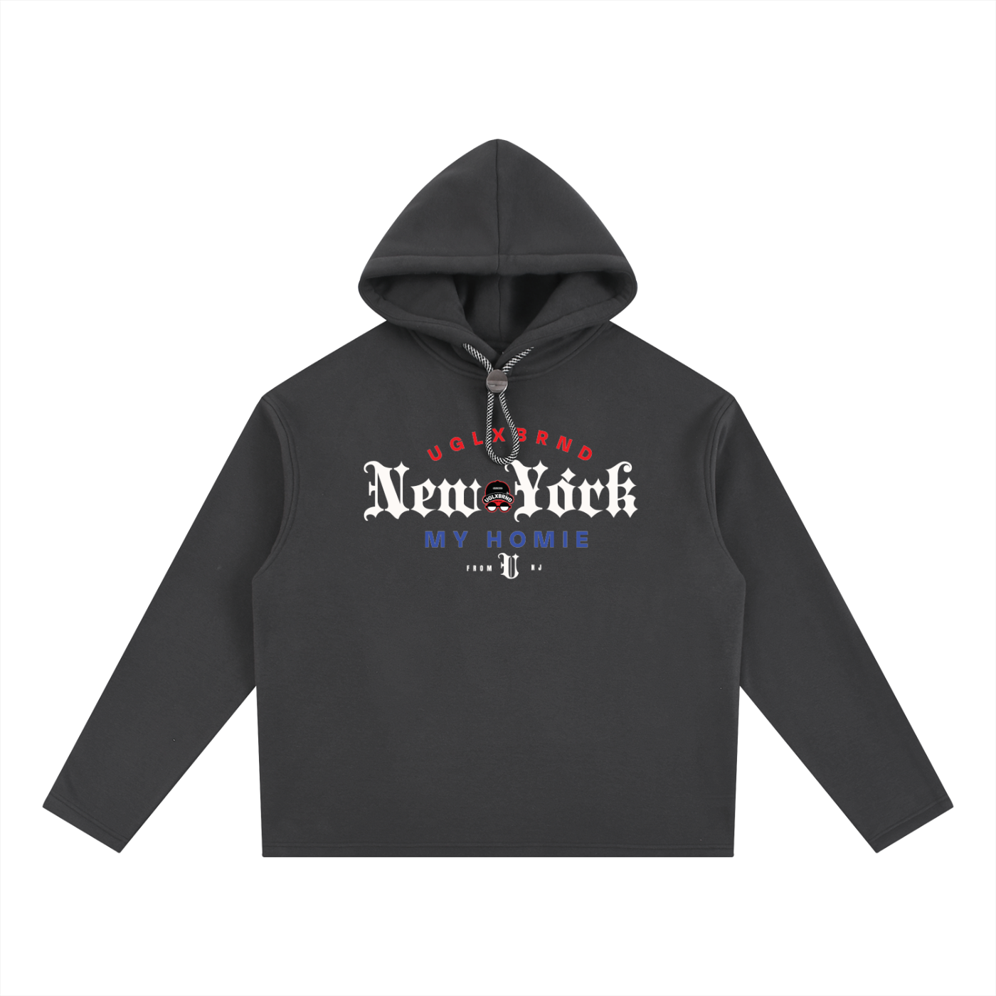 NYC MY HOMIE Oversized Fleece Hoodie