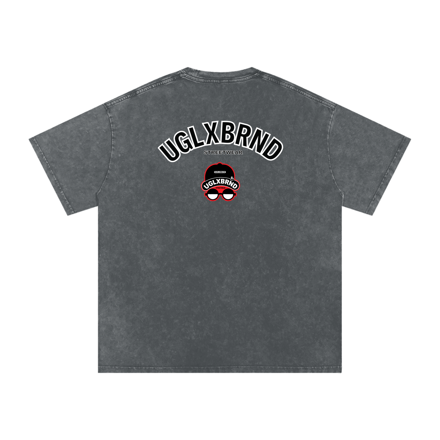 PUGLY HOMEBOY Acid Wash Oversize T-Shirt - 250 GSM