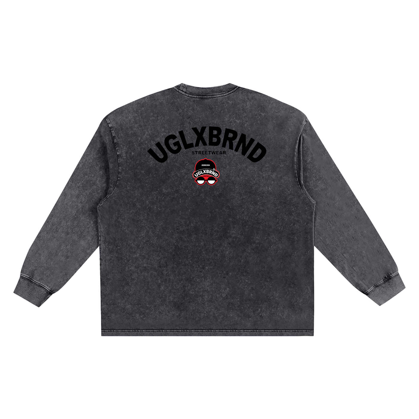 FUGLY HOMEBOY Snow Washed Oversize Long Sleeve T-shirt