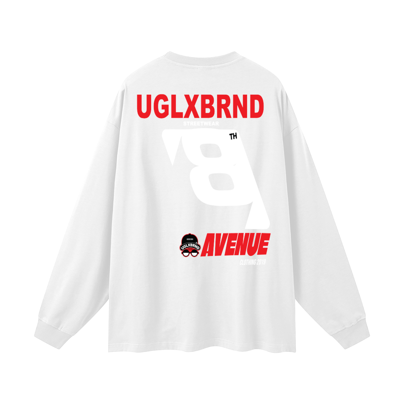8AV Oversized Unisex Long Sleeve T-Shirt