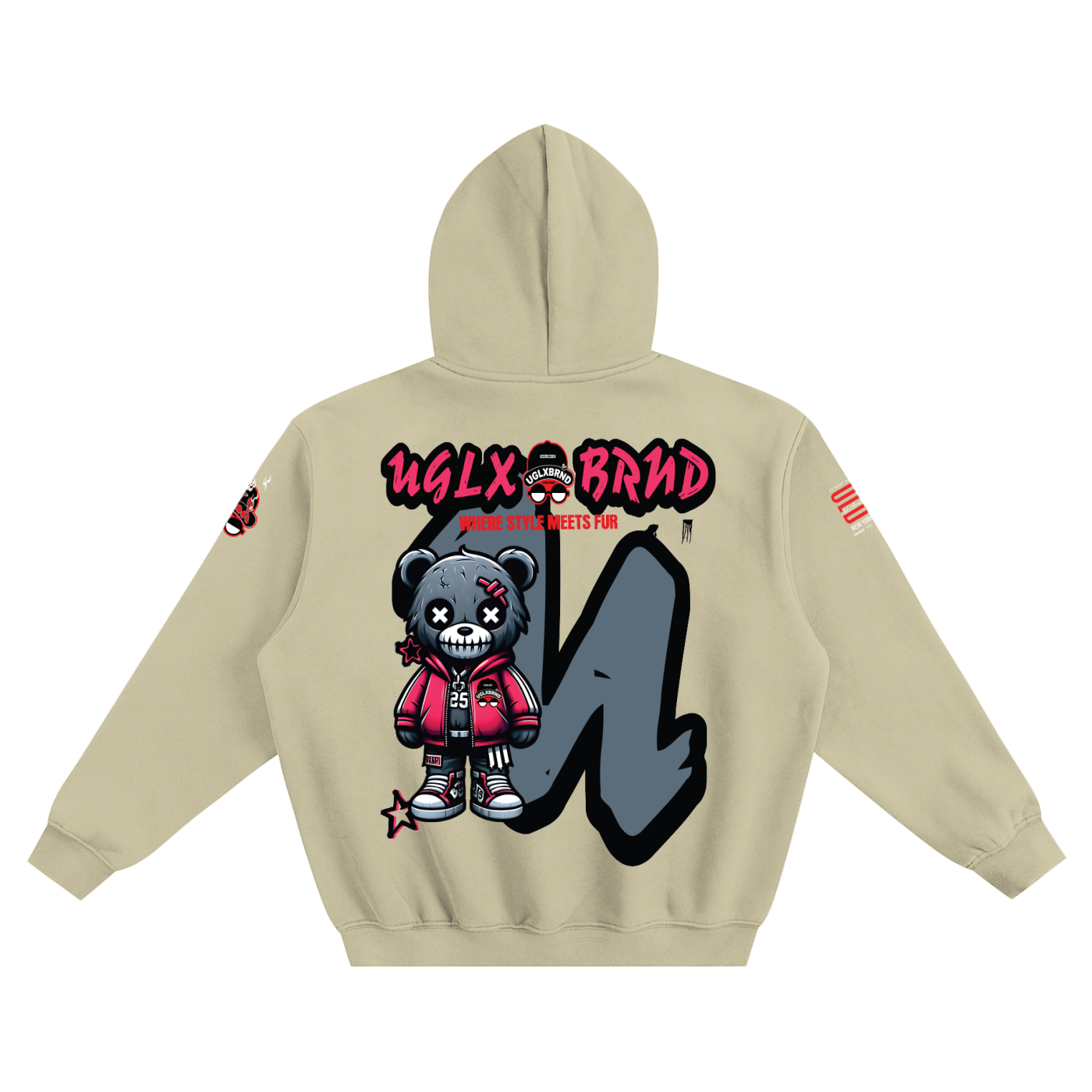 FUR TEDDY ULB Fleeced Boxy Hoodie