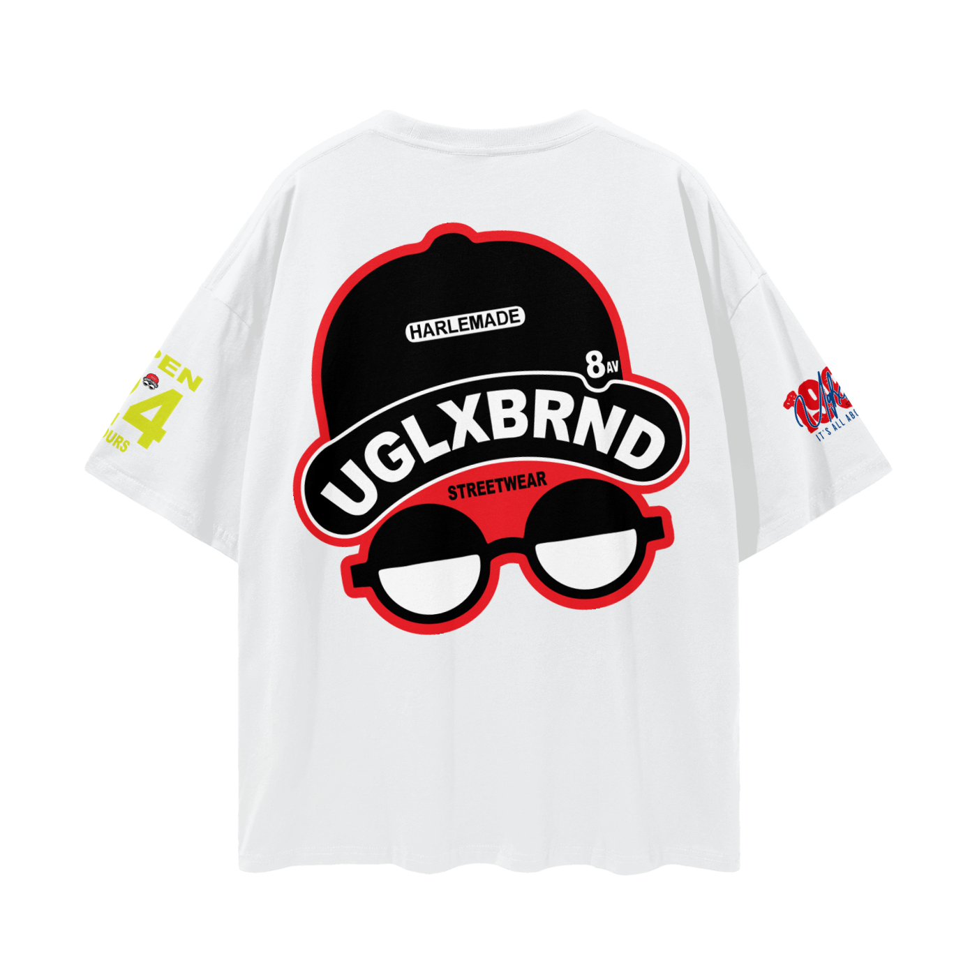 FLIP UGLXBRND Streetwear Loose Drop Shoulder T-Shirt