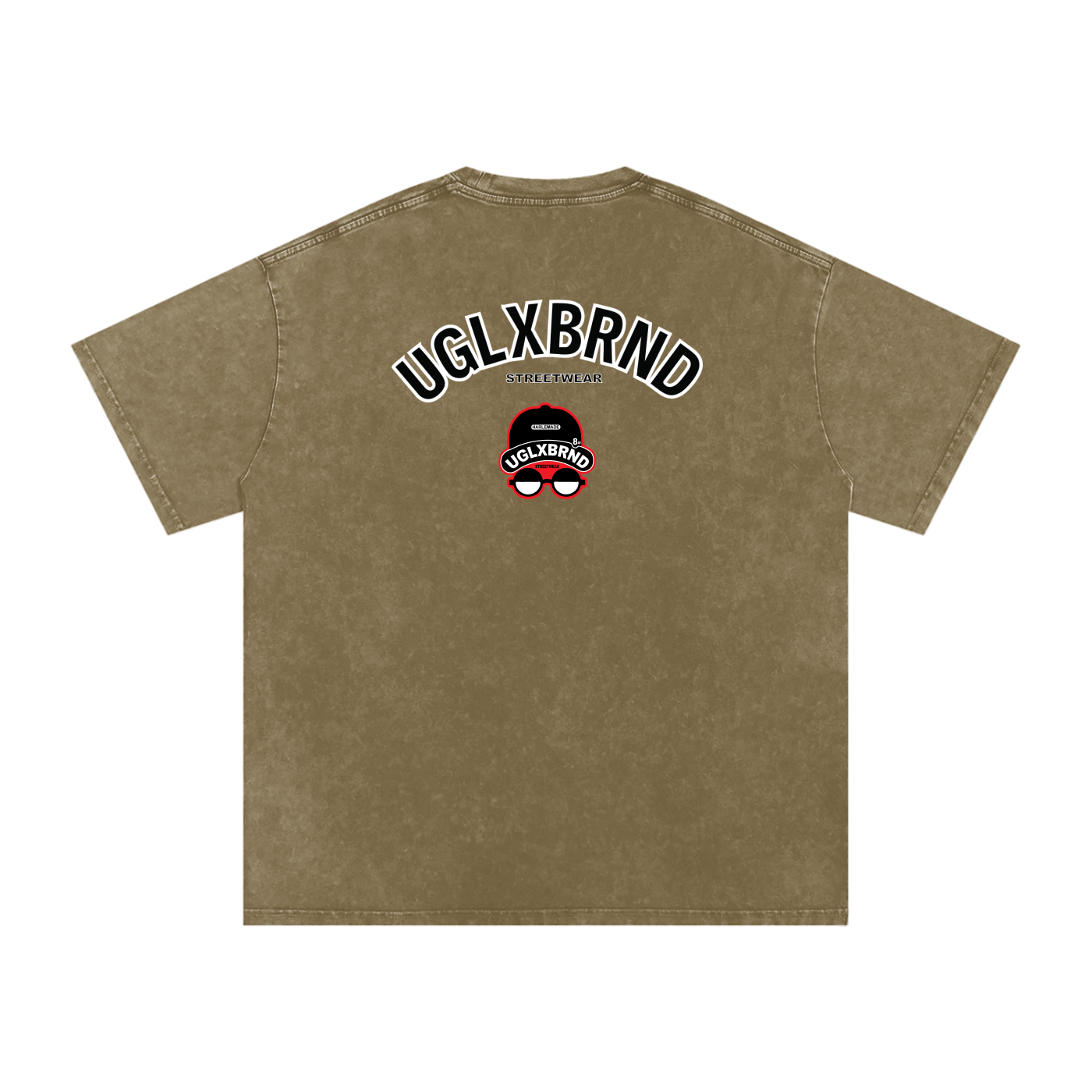 PUGLY HOMEBOY Acid Wash Oversize T-Shirt - 250 GSM
