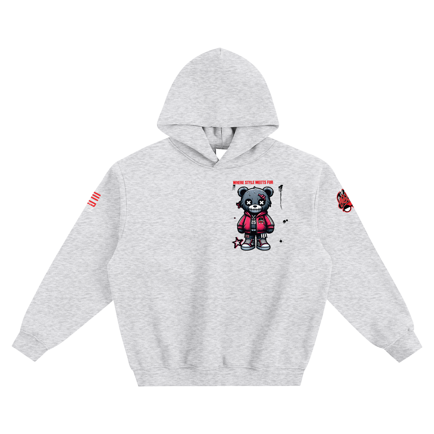 FUR TEDDY ULB Fleeced Boxy Hoodie