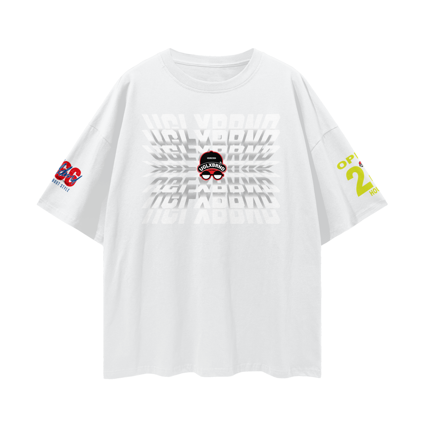 FLIP UGLXBRND Streetwear Loose Drop Shoulder T-Shirt