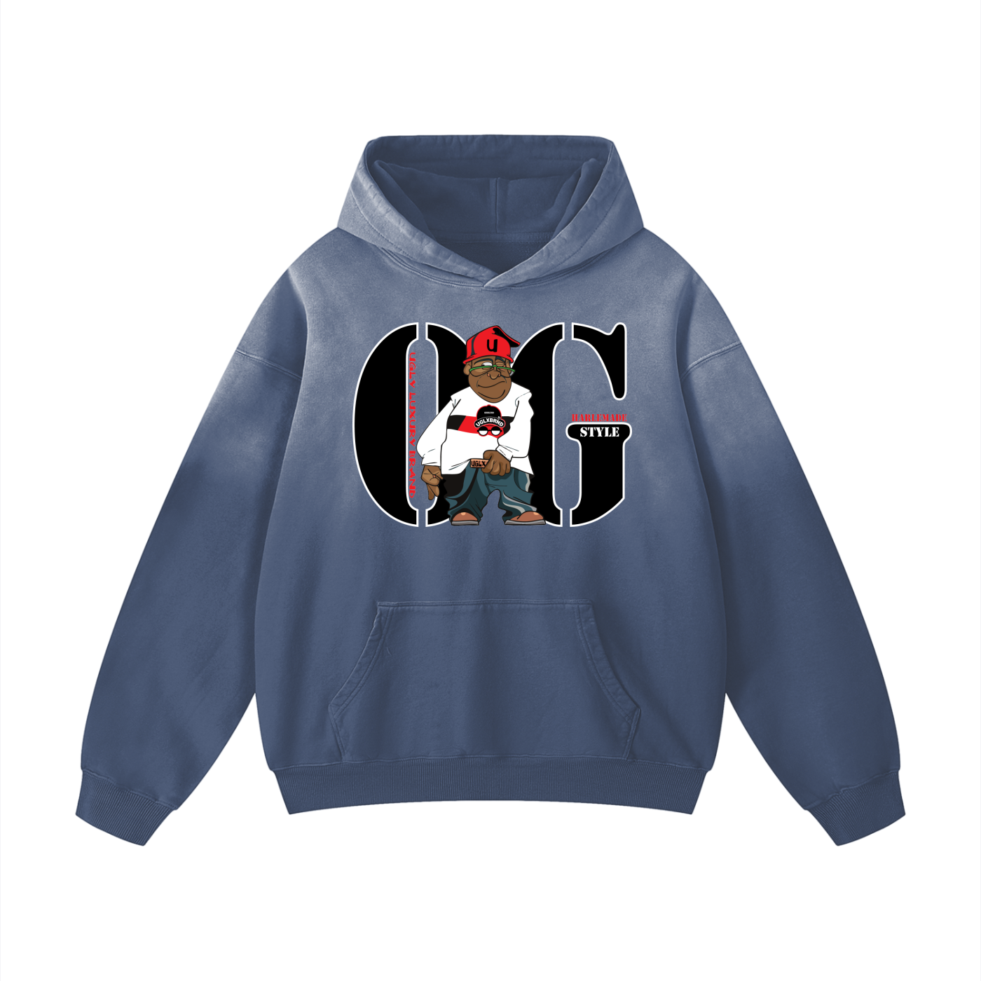 OG STYLE Heavyweight Sunfade Oversized Hoodie