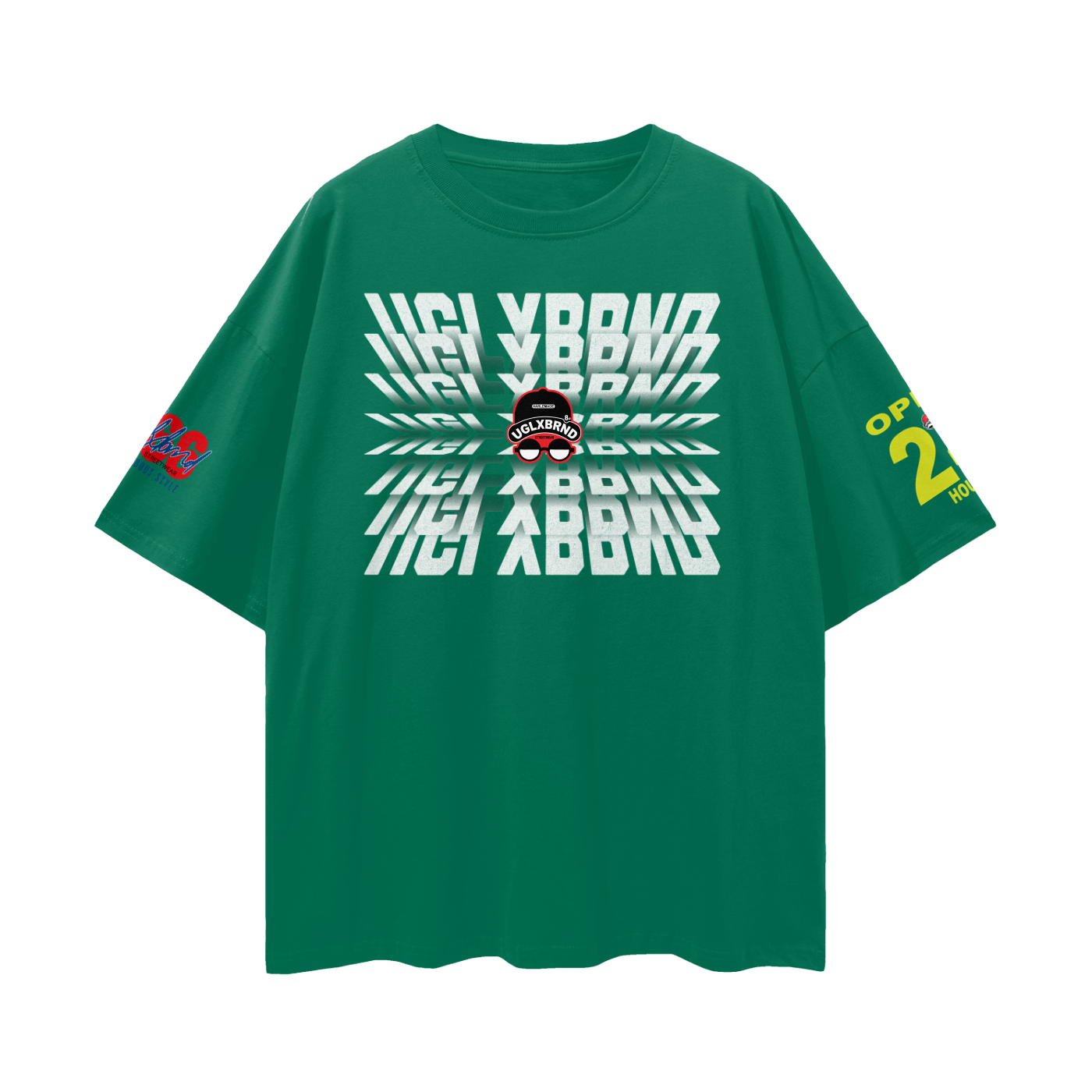 FLIP UGLXBRND Streetwear Loose Drop Shoulder T-Shirt