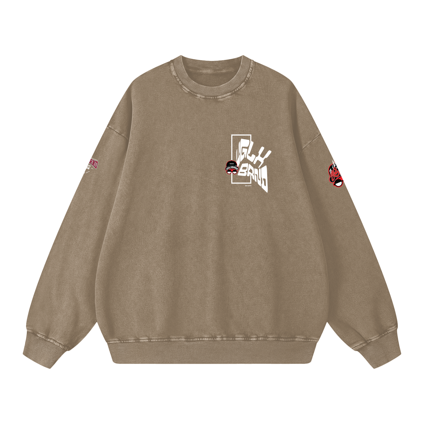 UGLXBRND EST.2019 Snow Washed Oversized Sweatshirt