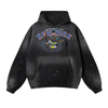 HARLEM KNIGHT Vintage Wash Frayed Fleece Hoodie - 360 GSM
