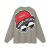 UGLY HARLEM B. Streetwear Unisex 305G FOG 100% Cotton Long Sleeve Tee