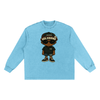 FUGLY HOMEBOY Snow Washed Oversize Long Sleeve T-shirt