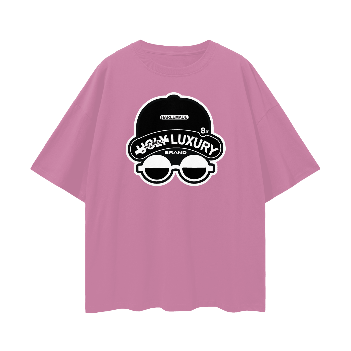 UGLY LUXURY BRAND IN BLK Oversize Deep Drop Shoulder Tee - 190 GSM
