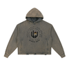 ULB Vintage Washed Frayed-Hem Hoodie