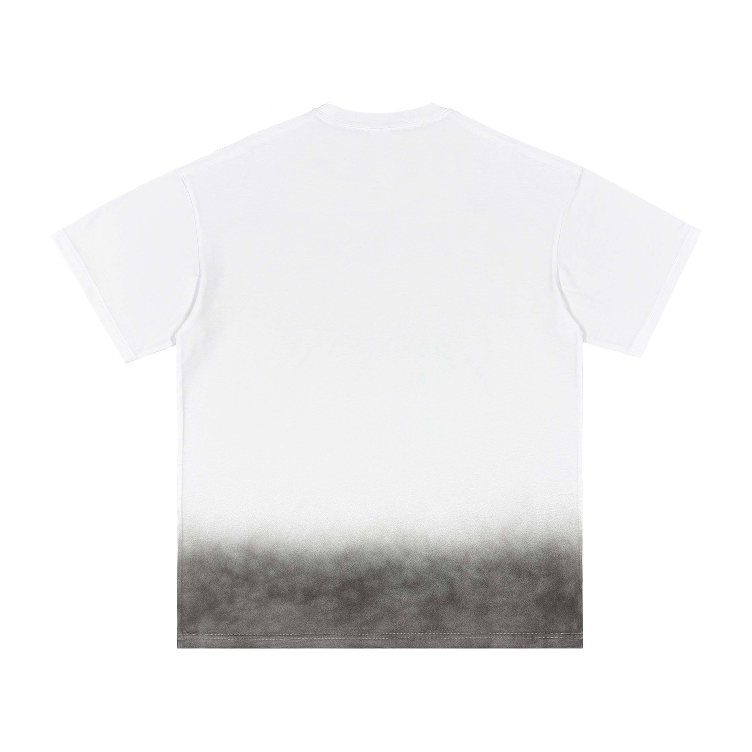 MR.OSTRICH FORM HARLEM (White) Vintage Washed  Gradient  T-Shirt - 250 GSM