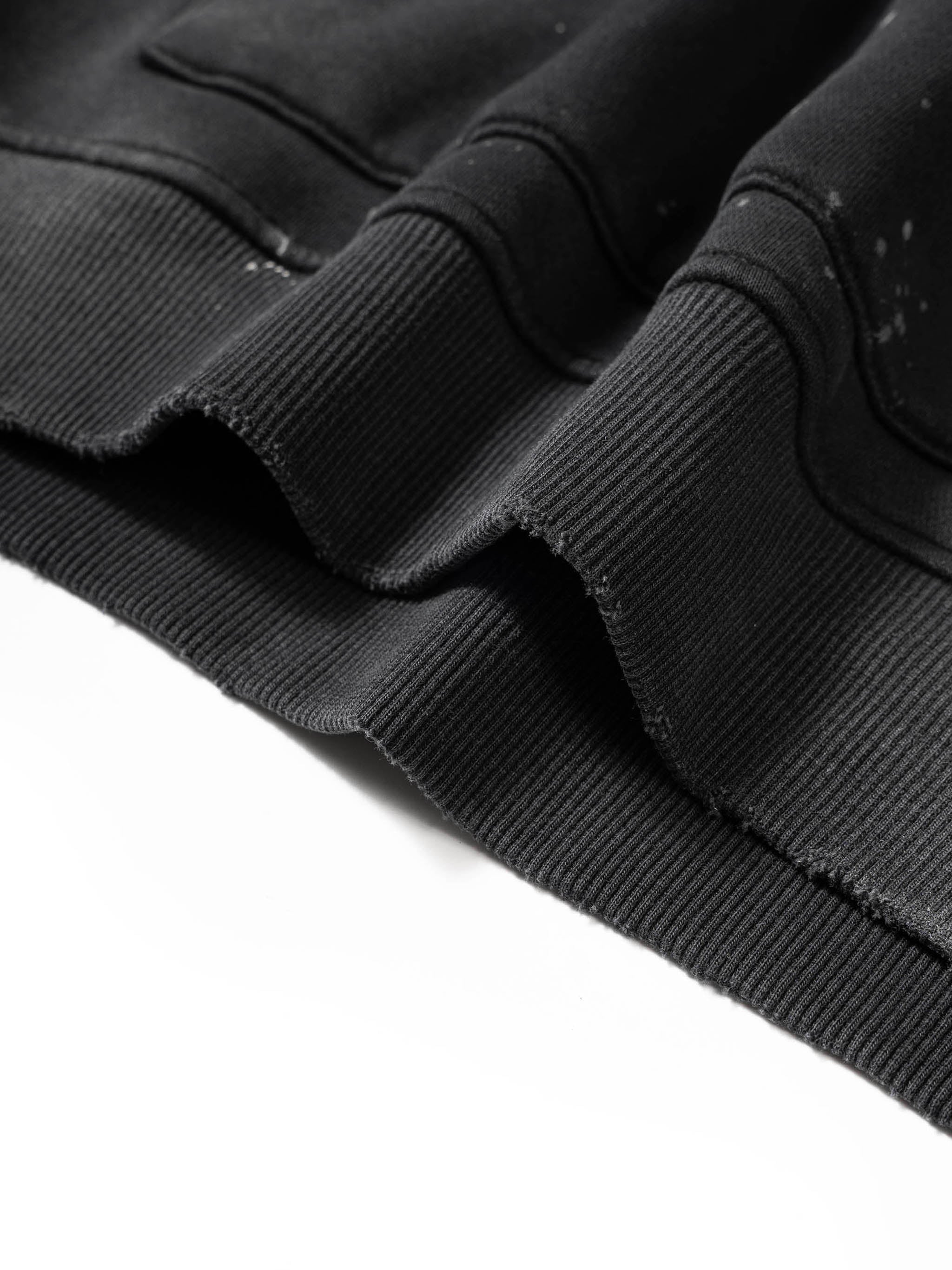 HARLEMADE APPLE Vintage Washed Frayed Fleece Hoodie