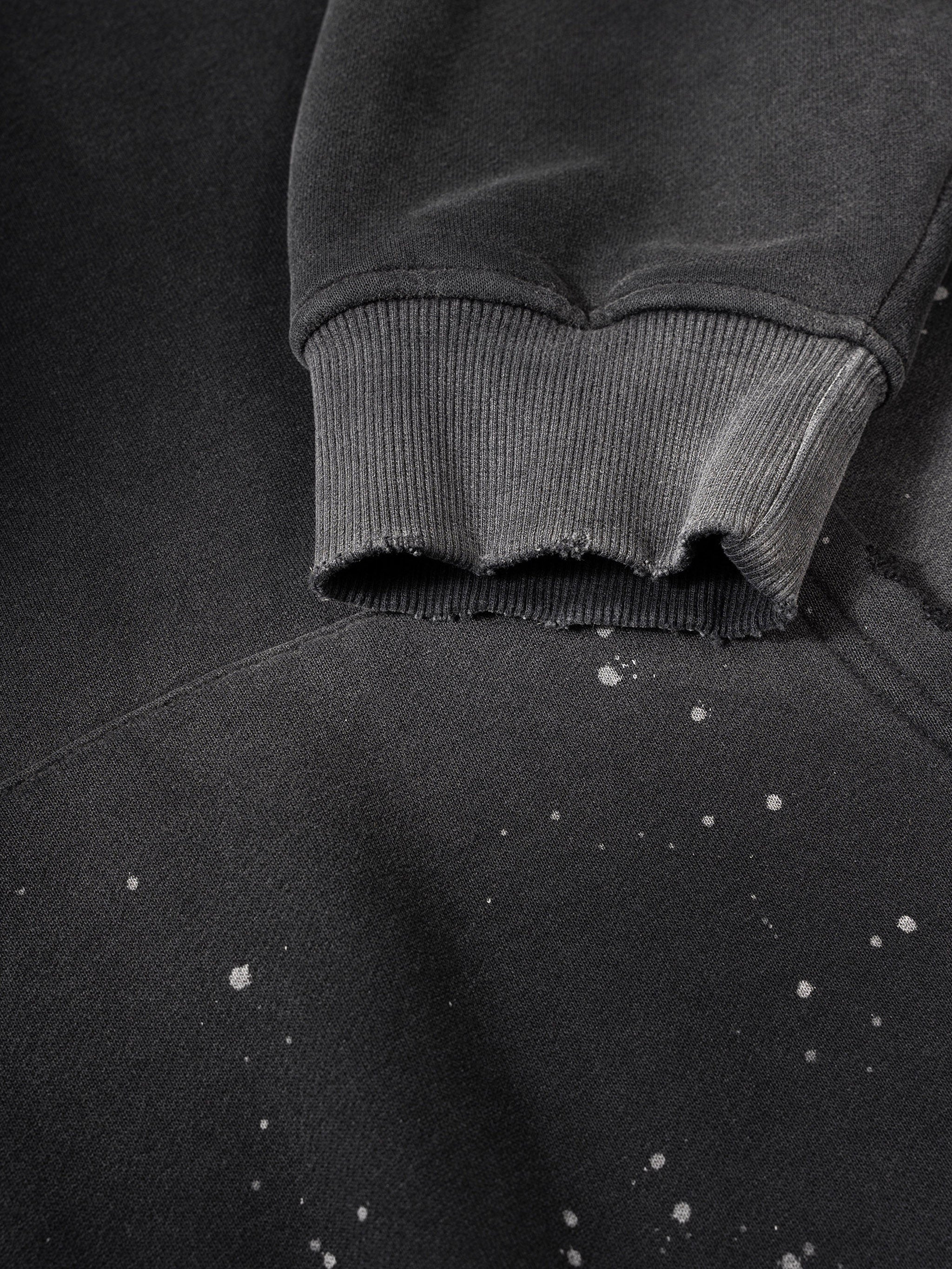 HARLEMADE APPLE Vintage Washed Frayed Fleece Hoodie