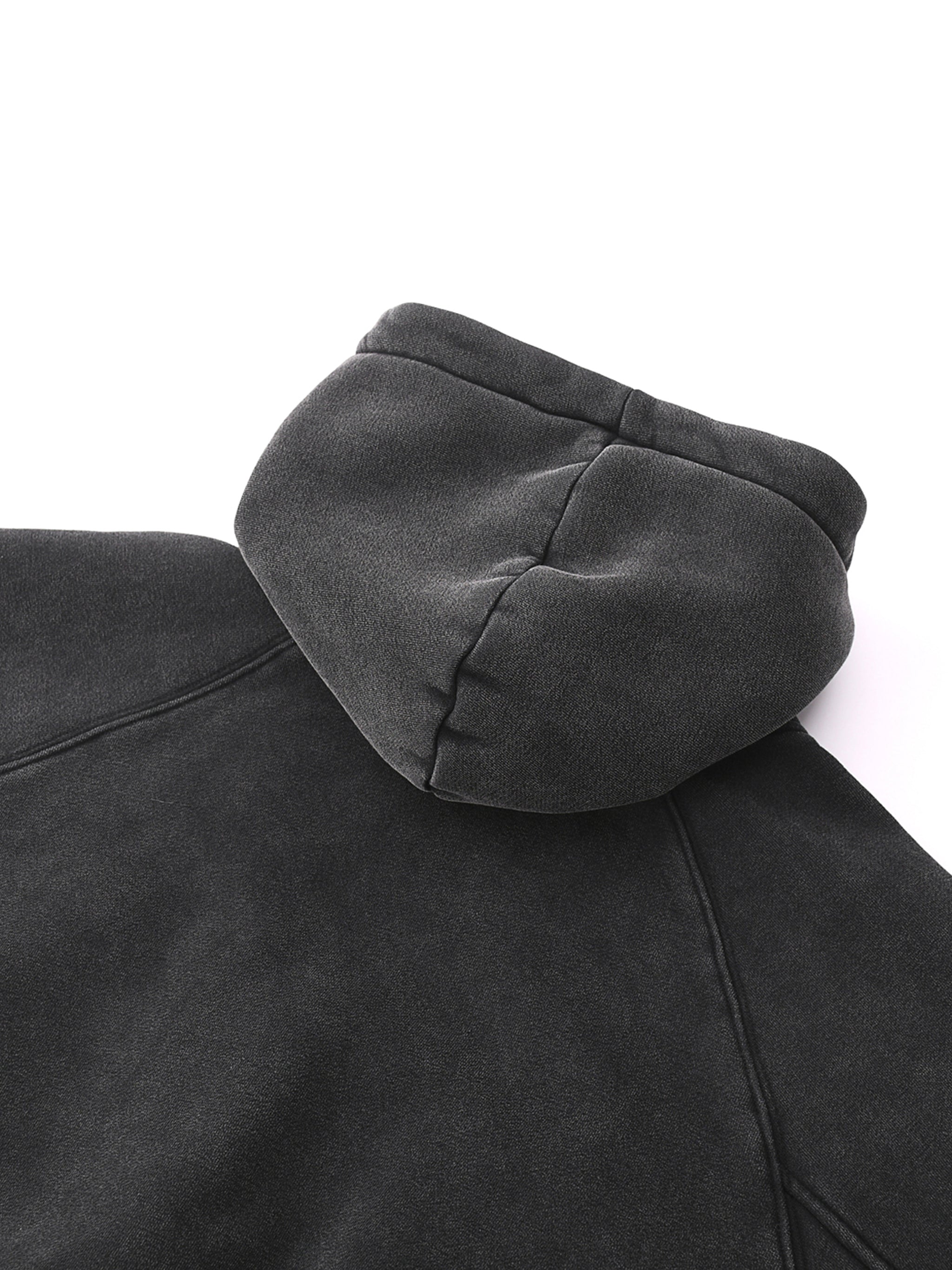 LADY UGLY LUXURY BRAND Snow Washed Cropped Hoodie