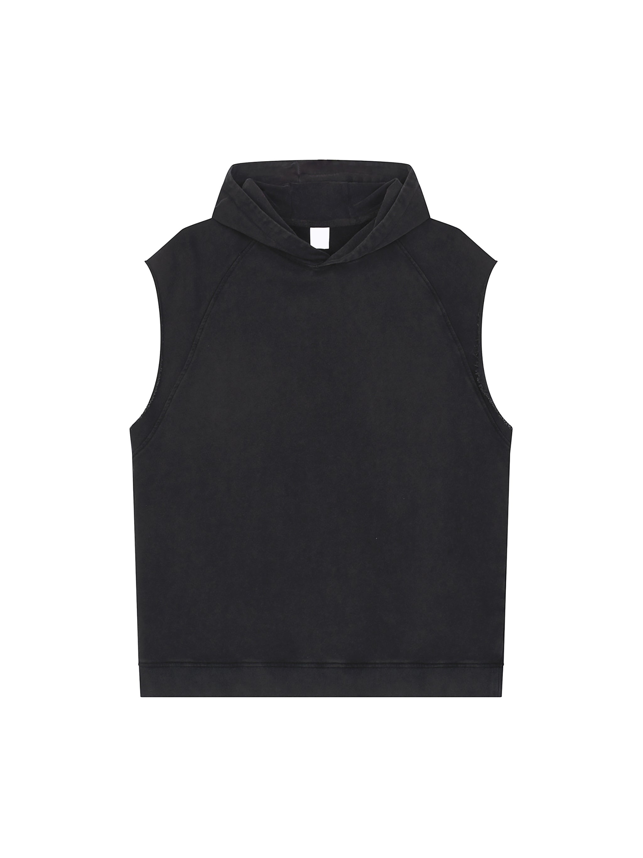 UGLY LUXURY BRAND GUNS Snow Washed Sleeveless Hoodie