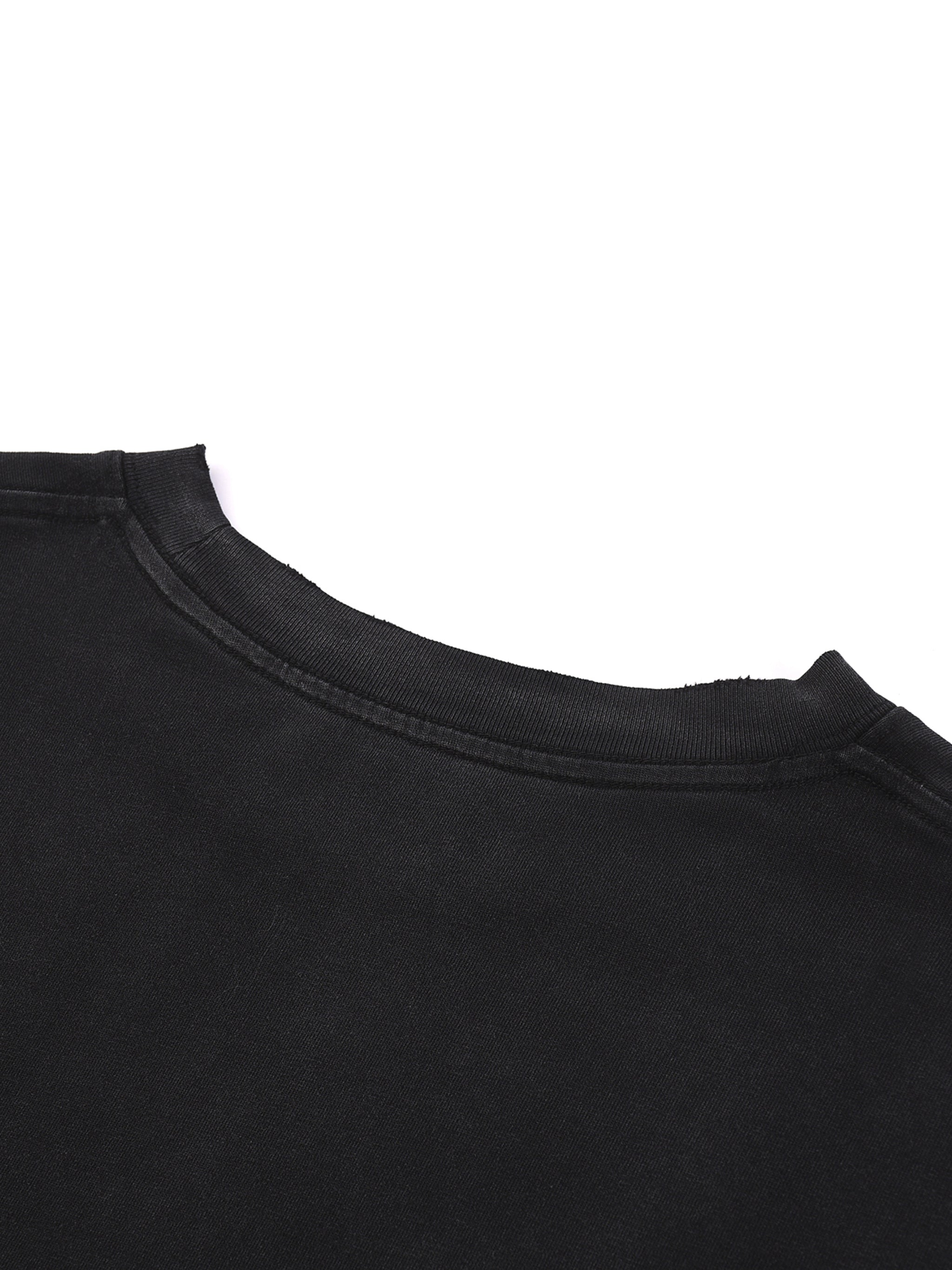 TAS UGLX Snow Wash Raw Edge Cotton T-Shirt