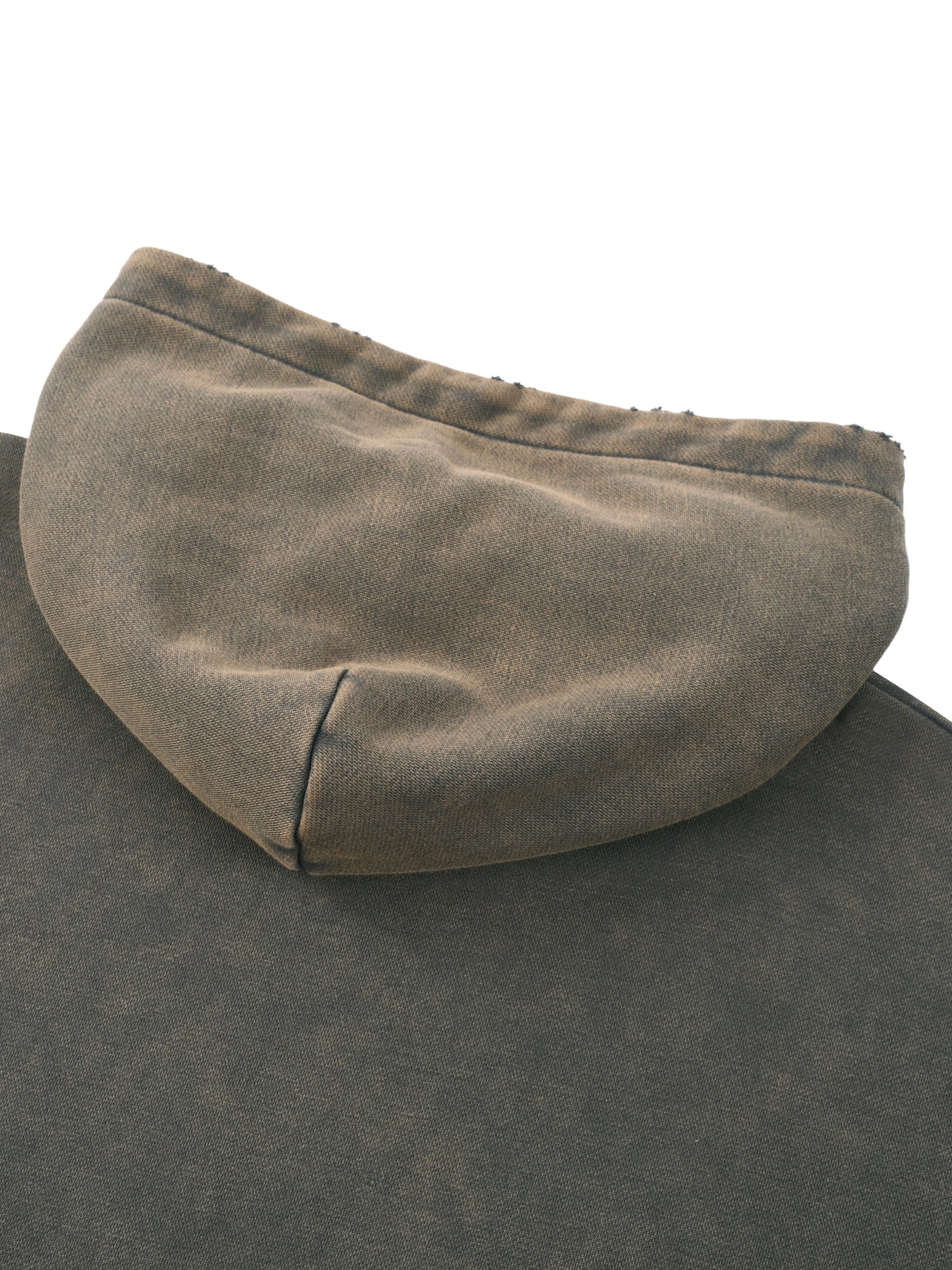 ULB Vintage Washed Frayed-Hem Hoodie
