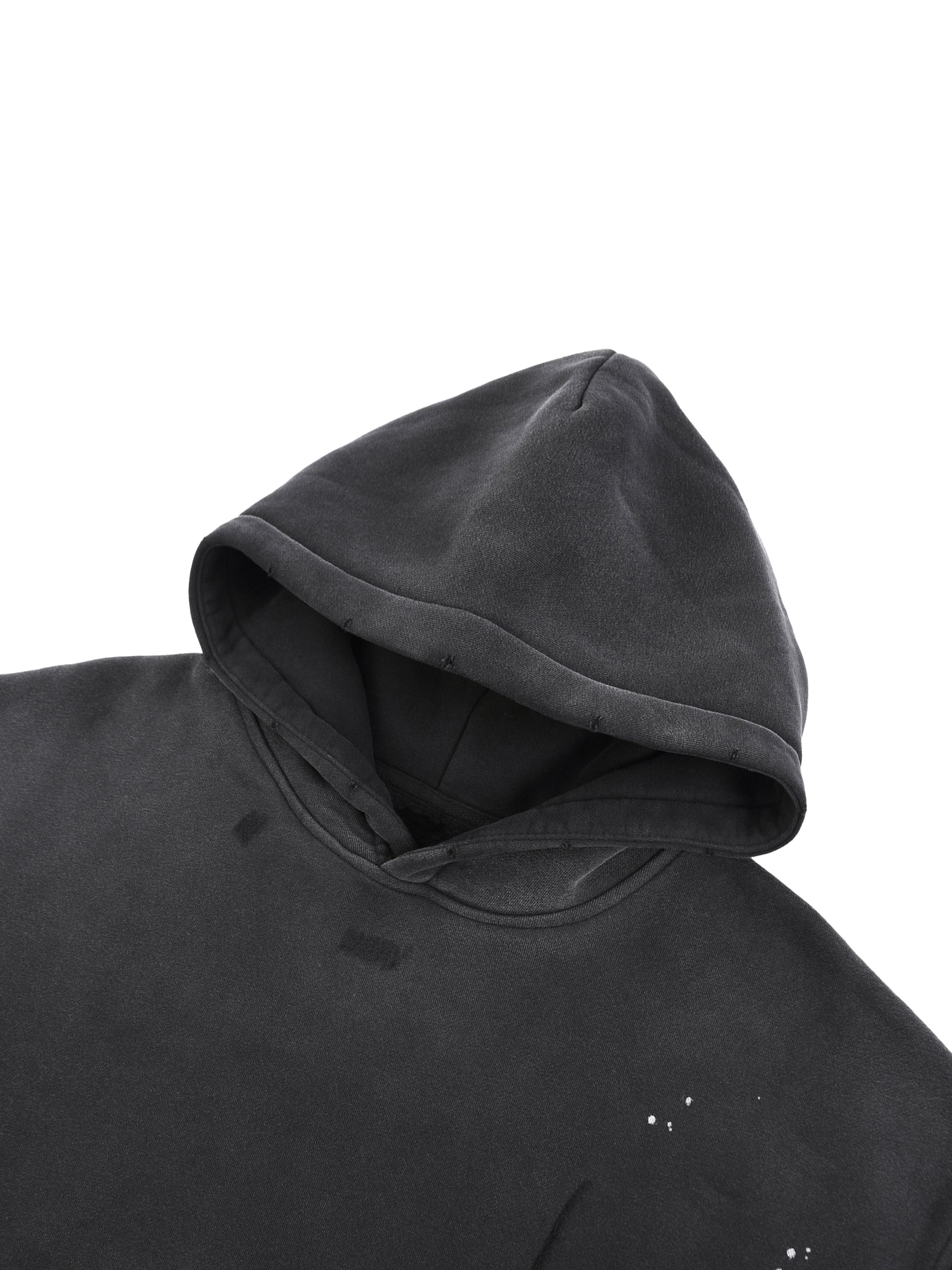 MUSIC FEST. Vintage Washed Frayed Fleece Hoodie